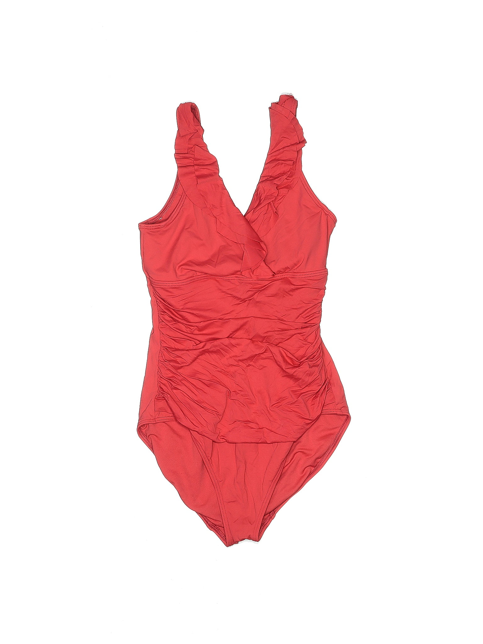 Lauren by Ralph Lauren Solid Red One Piece Swimsuit Size 6 - 47% off ...