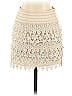 Poema 100% Polyester Ivory Casual Skirt Size S - photo 1