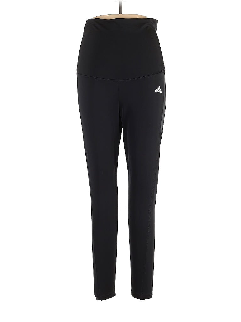 Adidas Solid Black Active Pants Size L - photo 1