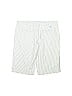 Roxy 100% Cotton Stripes Chevron-herringbone White Shorts Size 9 - photo 2