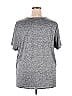 Assorted Brands Marled Gray Short Sleeve T-Shirt Size 3X (Plus) - photo 2