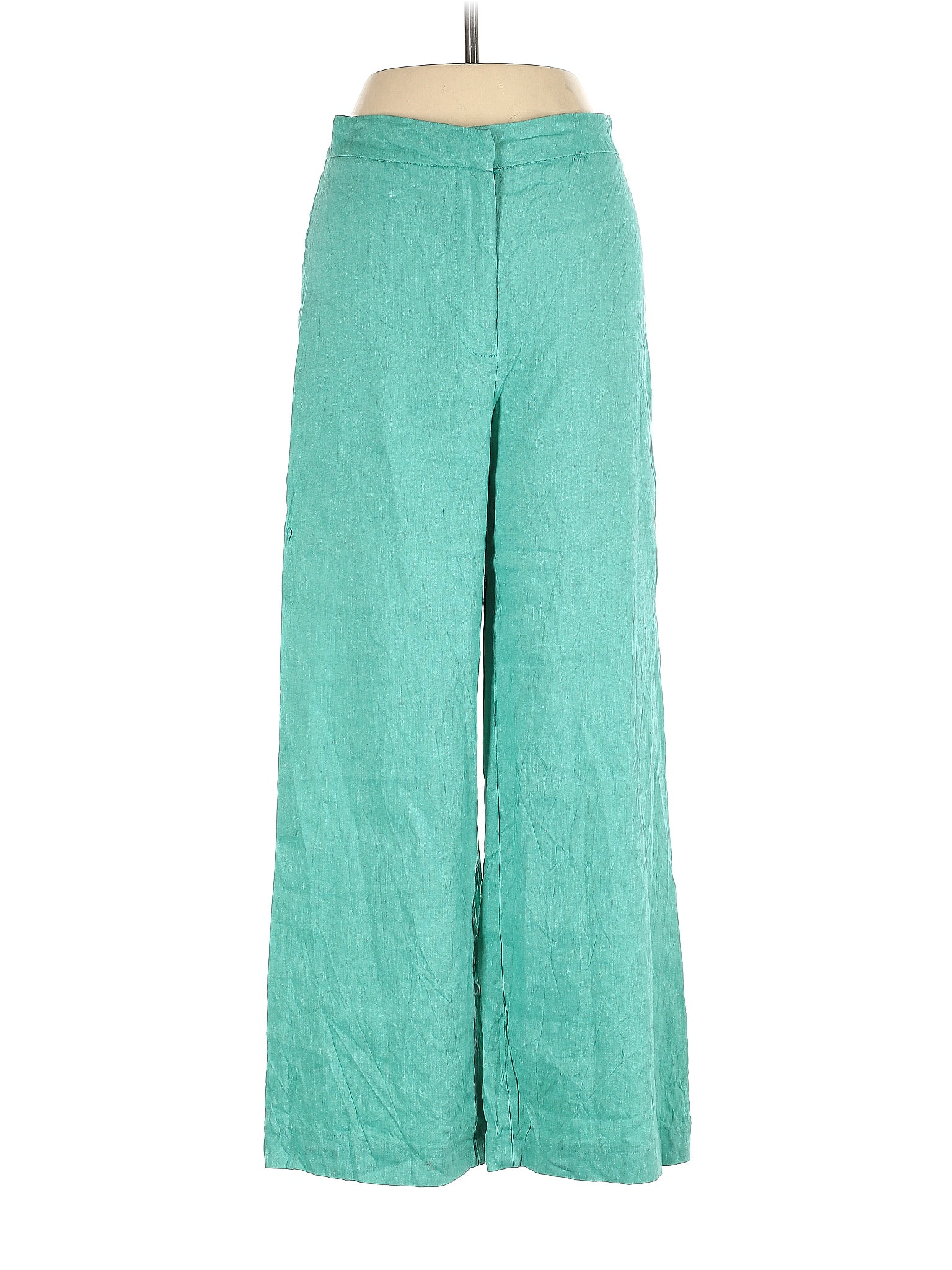Teal Linen Relaxed Pant main image 0