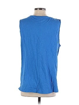 Blue Illusion Sleeveless T-Shirt (view 2)