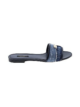 Dolce & Gabbana Denim Flat Sandals (view 1)