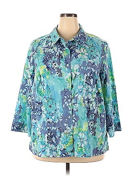 Studio Works 3/4 Sleeve Button-Down Shirt (view 1)