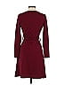 Sunny Girl Solid Burgundy Casual Dress Size S - photo 2