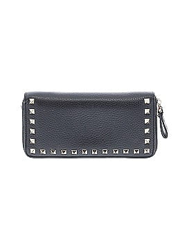 Valentino Rockstud Grainy Leather Zip Around Wallet  (view 2)
