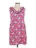 Talbots 100% Cotton Paisley Hearts Batik Graphic Pink Casual Dress Size L (Petite) - photo 1
