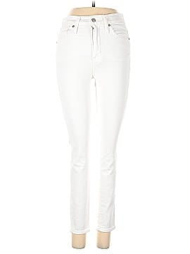 Madewell Petite 10" High-Rise Skinny Jeans in Pure White (view 1)