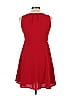 Ya Los Angeles Solid Red Casual Dress Size L - photo 2