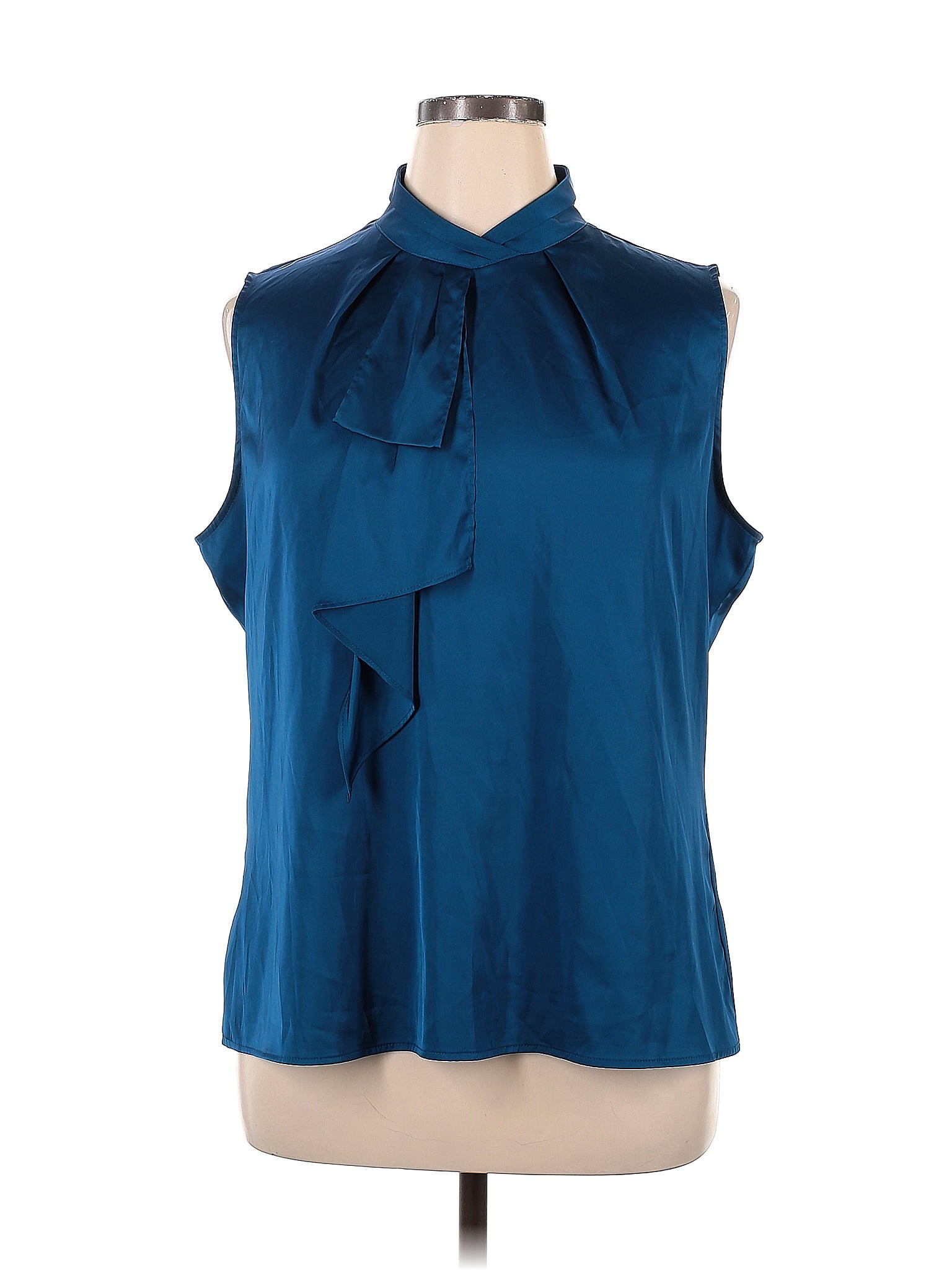 7th Avenue Design Studio New York & Company Teal Blue Sleeveless Top ...