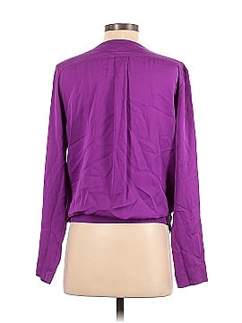 Diane von Furstenberg Long Sleeve Silk Top (view 2)