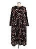 Emery Rose 100% Polyester Floral Motif Black Casual Dress Size 4X (Plus) - photo 1