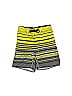 Billabong 100% Recycled Polyester Stripes Yellow Athletic Shorts Size 4 - photo 1