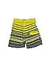 Billabong 100% Recycled Polyester Stripes Yellow Athletic Shorts Size 4 - photo 2