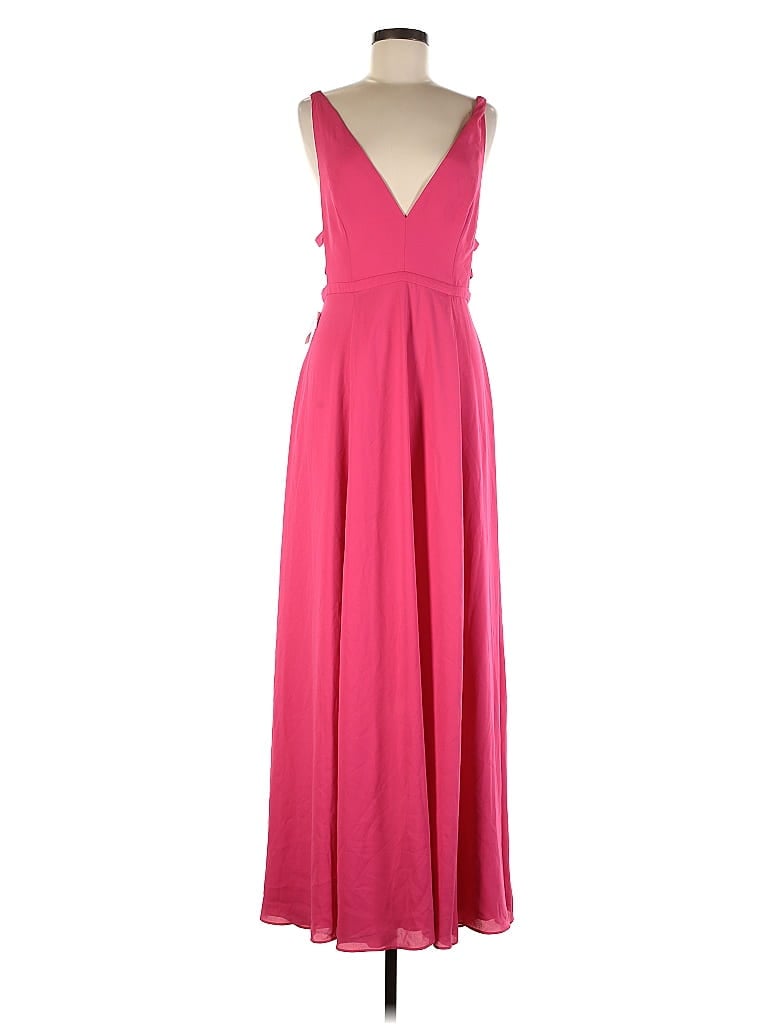 Fame And Partners 100% Polyester Pink Cocktail Dress Size 8 - photo 1