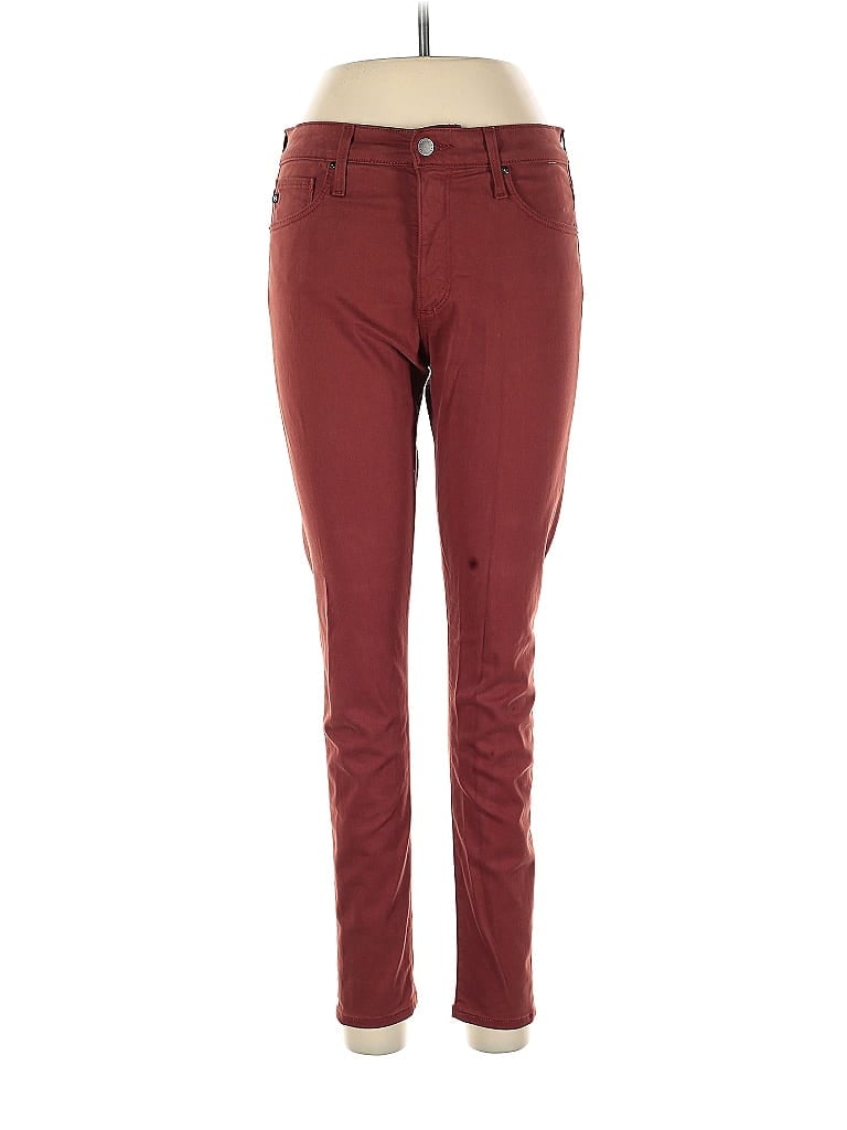Pre-owned Adriano Goldschmied Casual Pants In Burgundy