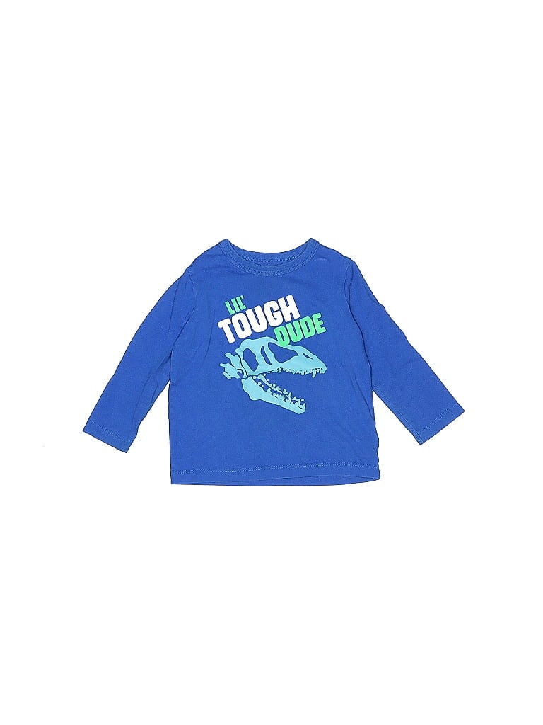 OshKosh B'gosh 100% Cotton Blue Long Sleeve T-Shirt Size 18 mo - photo 1