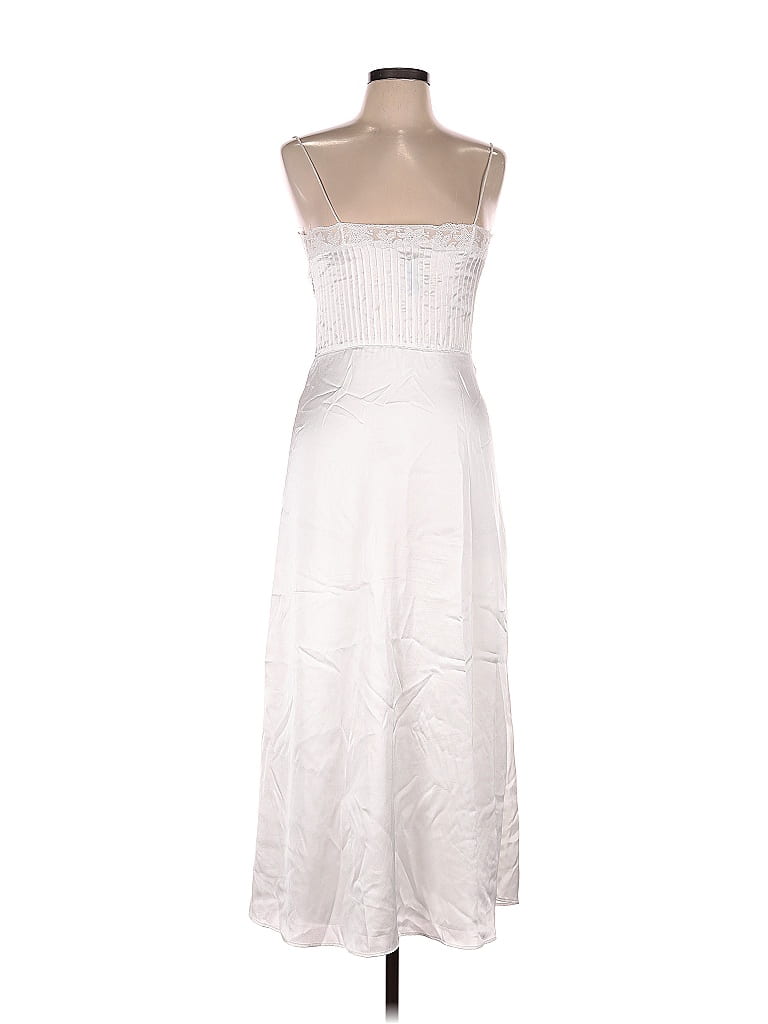 Zara 100% Polyester White Casual Dress Size M - photo 1