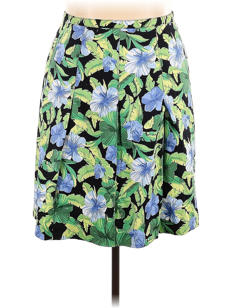 Laura Scott Floral Multi Color Green Formal Skirt Size 18 (Plus) - 40% ...