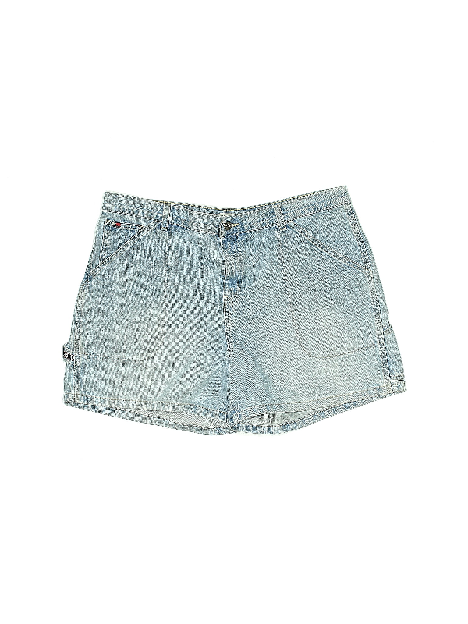 Tommy Hilfiger 100 Cotton Solid Blue Denim Shorts Size 16 74 Off kids-boys-ripped-denim-shorts-comfort-stretch-jeans-trouser-pants-age-5