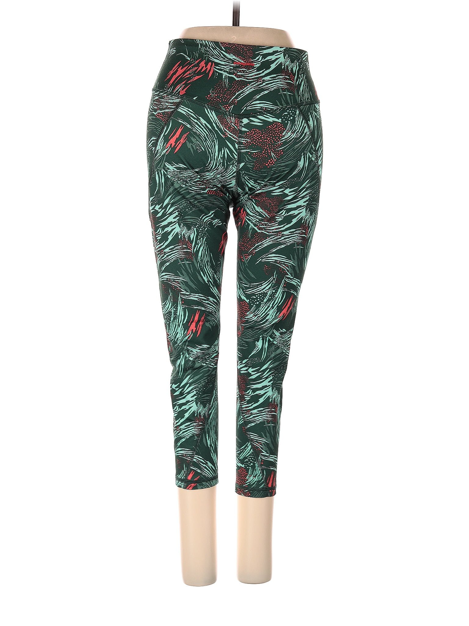 Lululemon Athletica Camo Multi Color Green Leggings Size 10 - 57% off