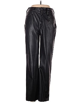 Madewell The Perfect Vintage Straight Jean: Faux Leather Edition (view 1)