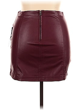 Tinseltown Faux Leather Skirt (view 2)