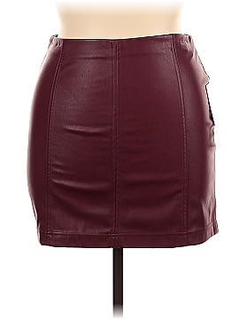Tinseltown Faux Leather Skirt (view 1)