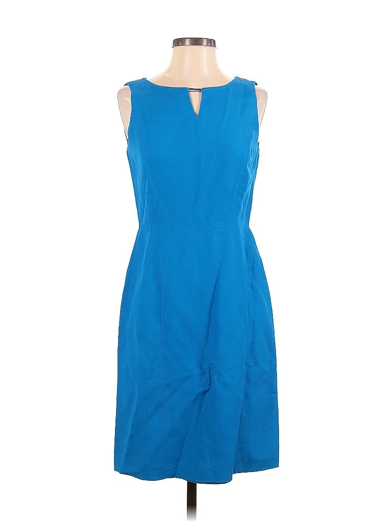 Tahari by ASL Blue Casual Dress Size 2 - photo 1