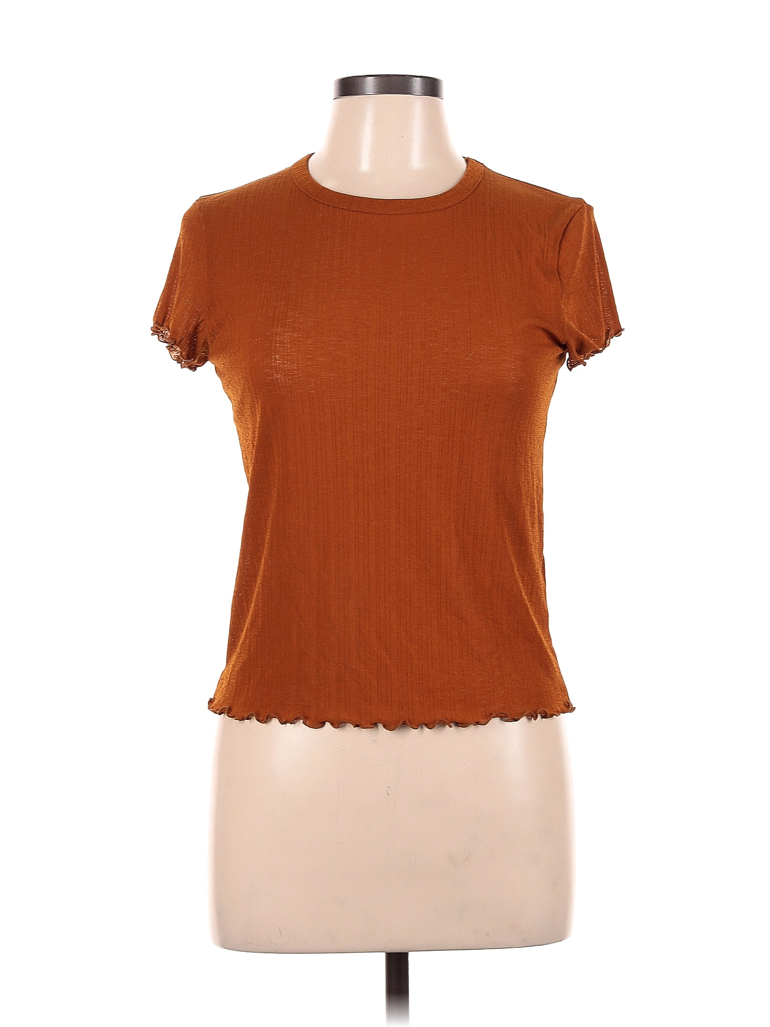 Madewell Orange Short Sleeve Top Size M - 65% off