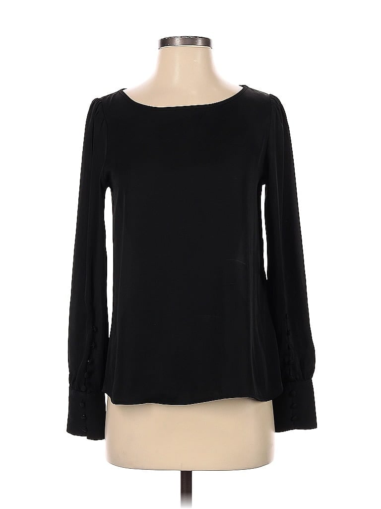 Pre-owned Express Long Sleeve Blouse In Black