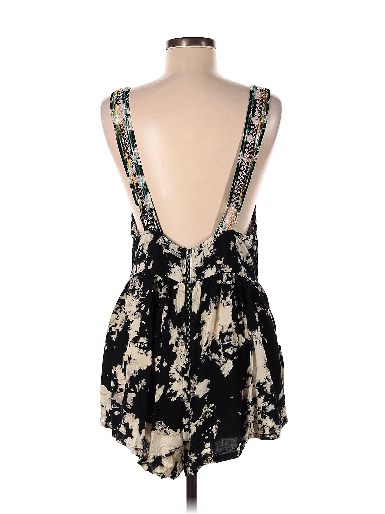 Sonoma Goods for Life 100% Rayon Floral Black Short Sleeve Blouse Size XL -  52% off