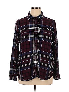 American Eagle Outfitters Long Sleeve Button-Down Shirt (view 1)