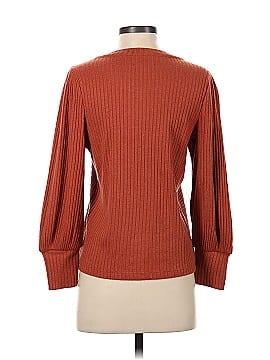 Madewell Brushed Rib Pleat-Sleeve Top (view 2)