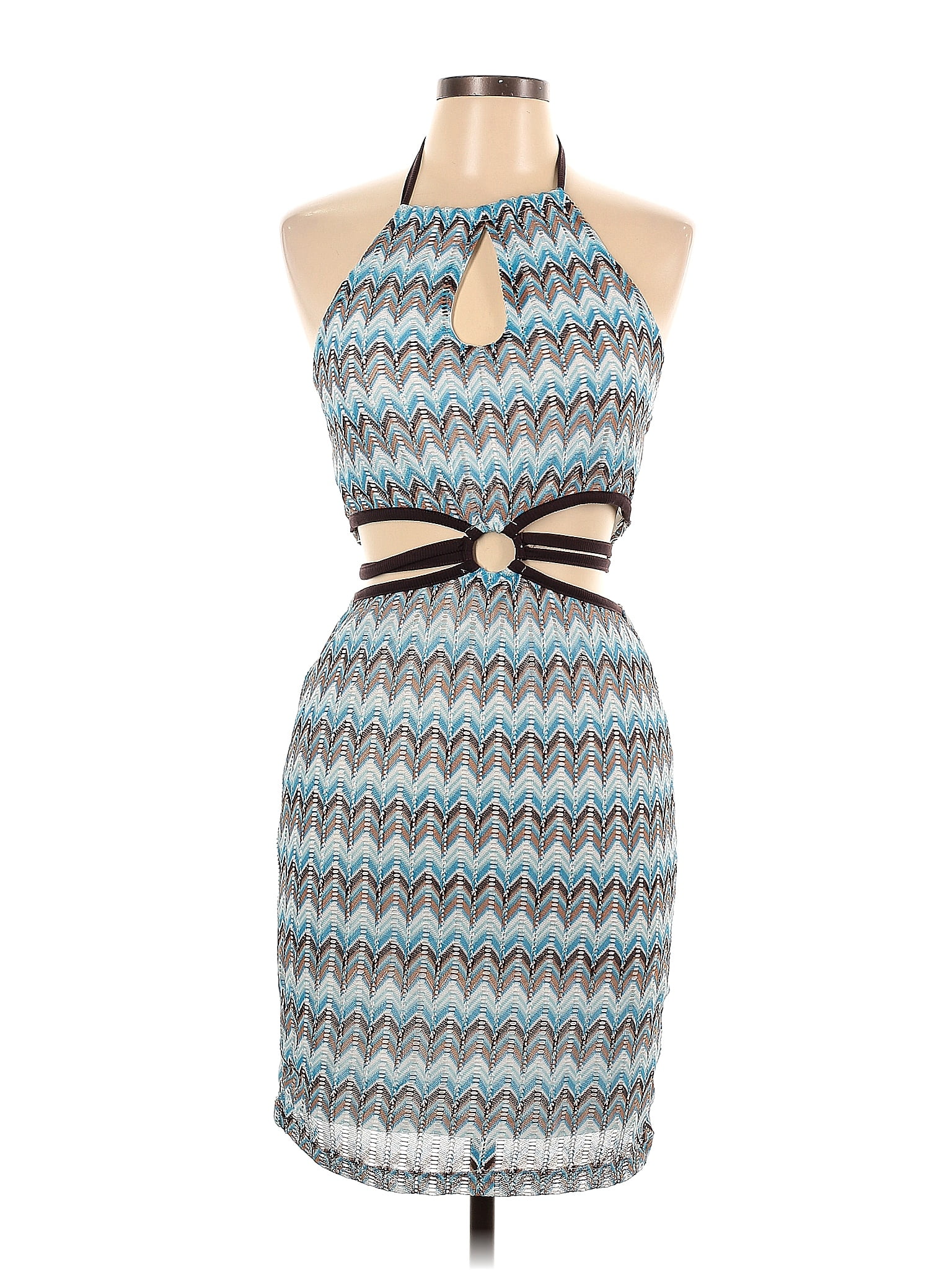 rue21 100% Polyester Multi Color Blue Cocktail Dress Size L - 51% off ...