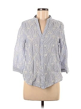 Miss Me 3/4 Sleeve Button-Down Shirt (view 1)