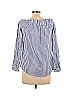LA Banga USA Blue 3/4 Sleeve Blouse Size L - photo 2