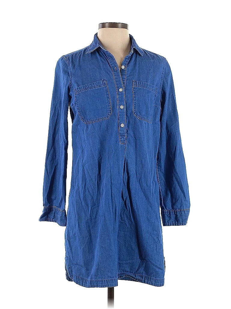 Old Navy 100% Cotton Blue Casual Dress Size S - photo 1