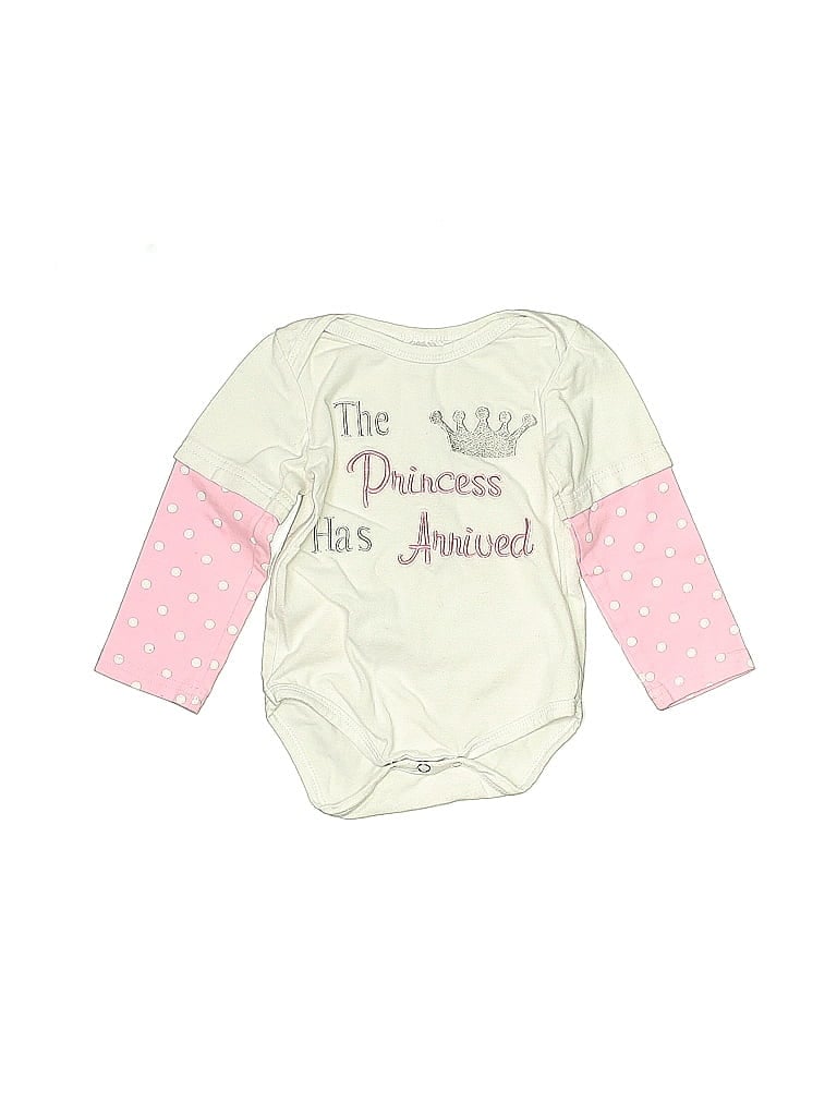 Pre-owned Unbranded Kids' Long Sleeve Onesie In White