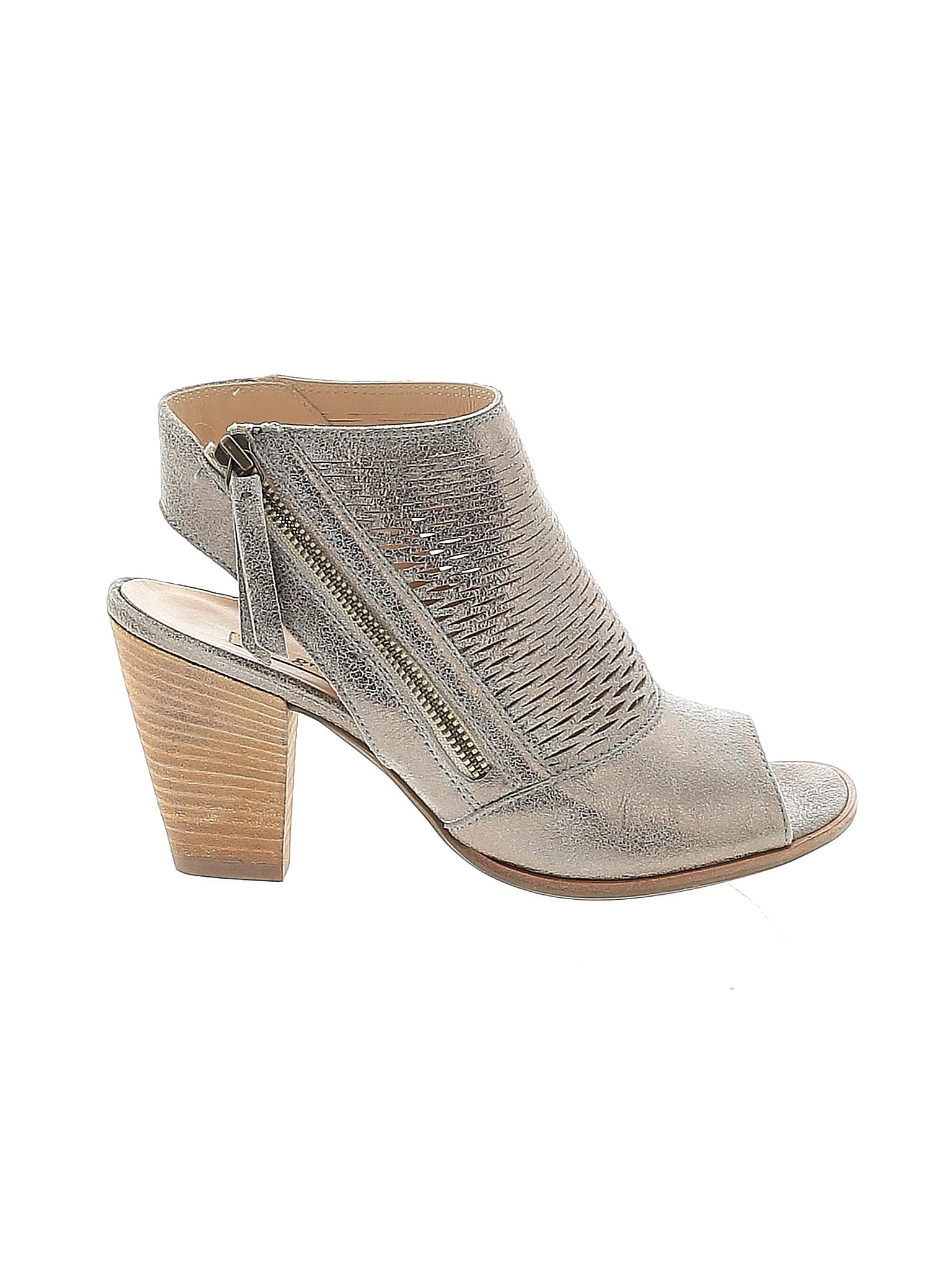 Paul Green Solid Metallic Gray Heels Size 4 1/2 (UK) 79 off ThredUp