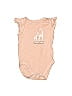Baby Place 100% Cotton Tan Short Sleeve Onesie Size 0-3 mo - photo 1