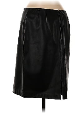 Lord & Taylor Leather Skirt (view 2)