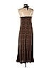 H&M L.O.G.G. 100% Viscose Jacquard Tortoise Damask Aztec Or Tribal Print Brown Casual Dress Size XS - photo 2