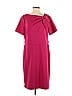 London Times Solid Burgundy Casual Dress Size 14 - photo 1