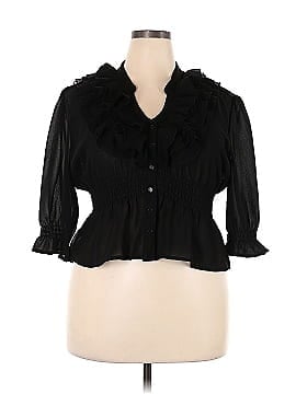 Check Me First Long Sleeve Blouse (view 1)