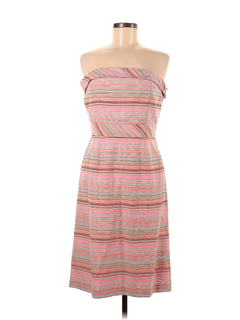 Donna Ricco Stripes Pink Casual Dress Size 8 - photo 1
