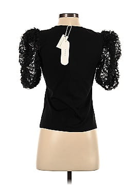Flat White Short Sleeve Blouse (view 2)