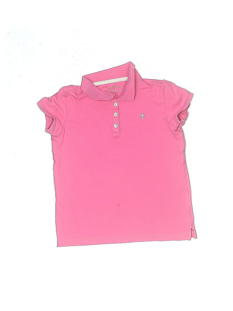 Lilly Pulitzer Solid Pink Short Sleeve Polo Size 10 61 Off Thredup