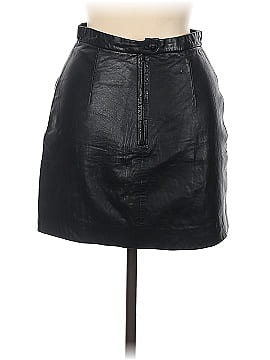 Michael Hoban Leather Skirt (view 2)